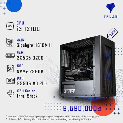  PC TPLAB i3 12100 | INTEL UHD 