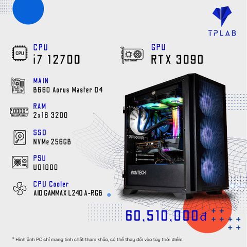  PC TPLAB i7 12700 | RTX 3090 ( BACK TO SCHOOL ) 