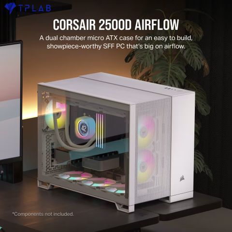  Case máy tính Corsair 2500D Airflow Tempered Glass Mid-Tower 