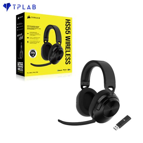  Tai Nghe CORSAIR HS55 WIRELESS Gaming Headset — Carbon (AP) 