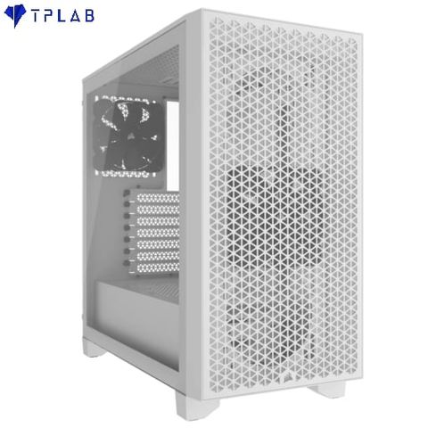  Case máy tính CORSAIR 3000D RGB AIRFLOW Mid-Tower PC Case – White 