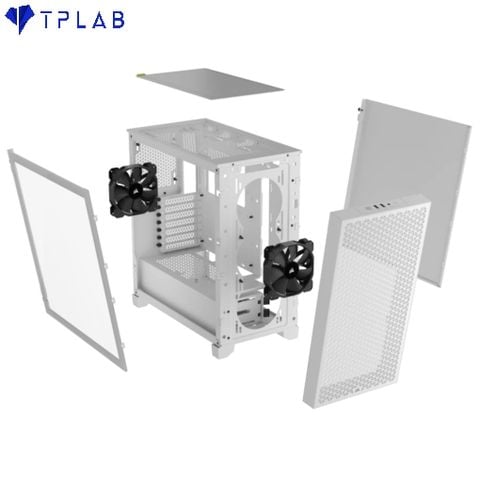  Case máy tính CORSAIR 3000D AIRFLOW Mid-Tower PC Case – White 