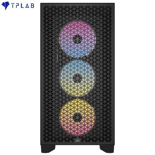  Case máy tính CORSAIR 3000D RGB AIRFLOW Mid-Tower PC Case – Black 