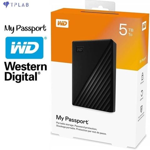  Ổ cứng di động WD My Passport Portable 5TB 2.5 inch - WDBPKJ0050BBK-WESN 