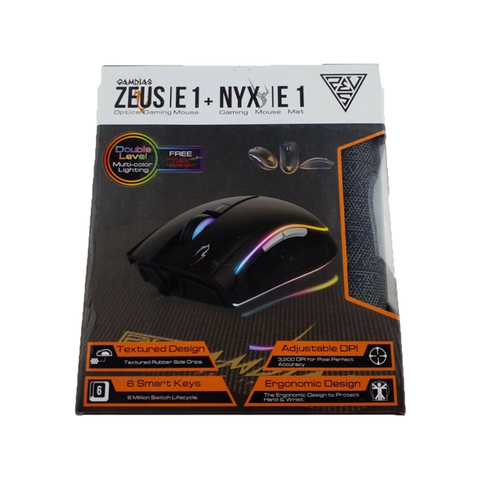  Chuột Gamdias Zeus E1 & Lót chuột NYX E1 RGB 