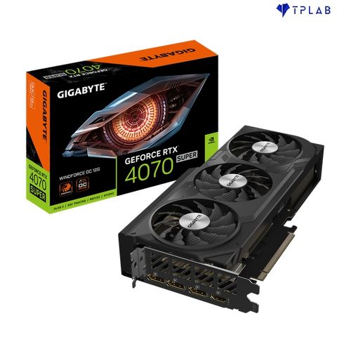  GIGABYTE GeForce RTX 4070 SUPER WINDFORCE OC 12G (GV-N407SWF3OC-12GD) 