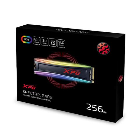  SSD ADATA XPG AS40G M.2 NVMe Gen3x4 256GB Tản nhiệt LED RGB 
