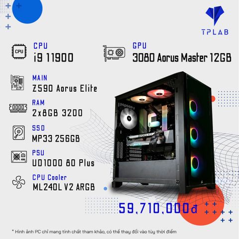  PC TPLAB i9 11900 | RTX 3080 AORUS MASTER 12GB 