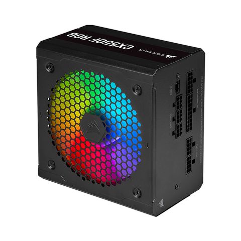  ( 550W ) Nguồn máy tình CORSAIR CX550F RGB Black 80 PLUS BRONZE 