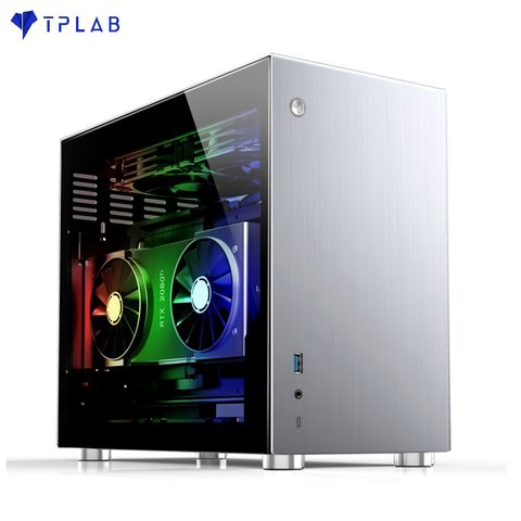  Case Jonsbo V10-G  Silver (Mini Tower/Màu Bạc) 