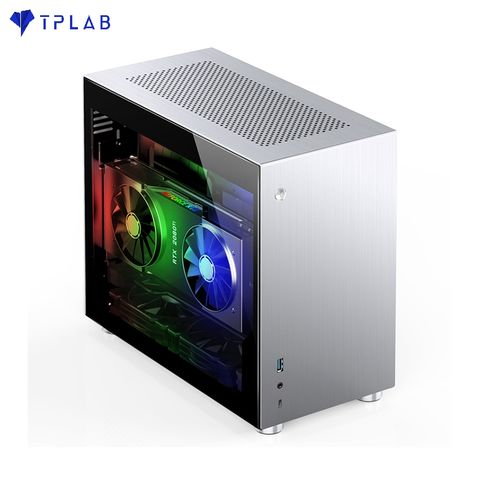  Case Jonsbo V10-G  Silver (Mini Tower/Màu Bạc) 