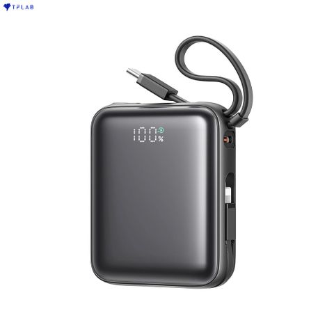  Sạc dự phòng JOYROOM 10000mah PBF27 22.5W siêu nhỏ tích hợp cáp sạc Type C và Lightning dùng cho iPhone 16 , Samsung S24 , Fold 