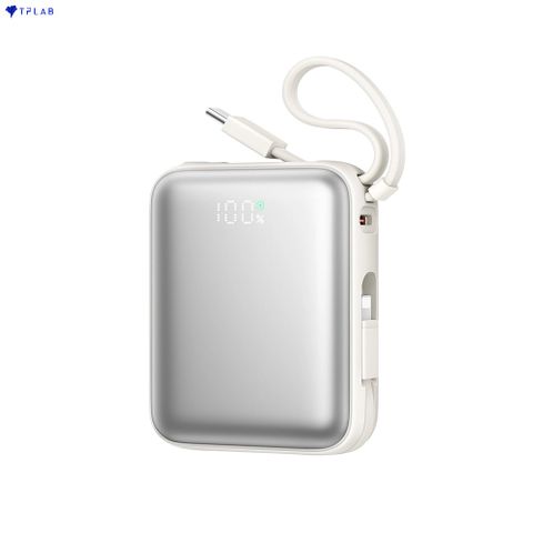  Sạc dự phòng JOYROOM 10000mah PBF27 22.5W siêu nhỏ tích hợp cáp sạc Type C và Lightning dùng cho iPhone 16 , Samsung S24 , Fold 