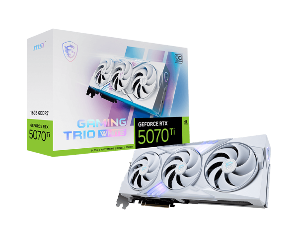  MSI GeForce RTX 5070 Ti 16G GAMING TRIO OC WHITE 