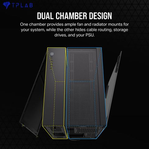  Case máy tính Corsair 6500D Airflow Tempered Glass Mid-Tower 