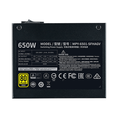  ( 650W ) Nguồn máy tính Cooler Master V650 SFX 80 PLUS GOLD 