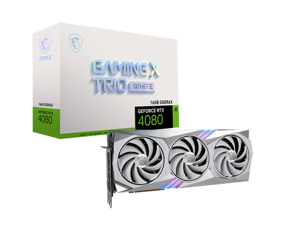  MSI GeForce RTX 4080 16GB GAMING X TRIO WHITE 