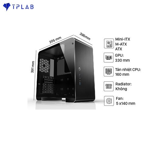  Case Jonsbo U4 Plus Black (Mid Tower/Màu Đen) 