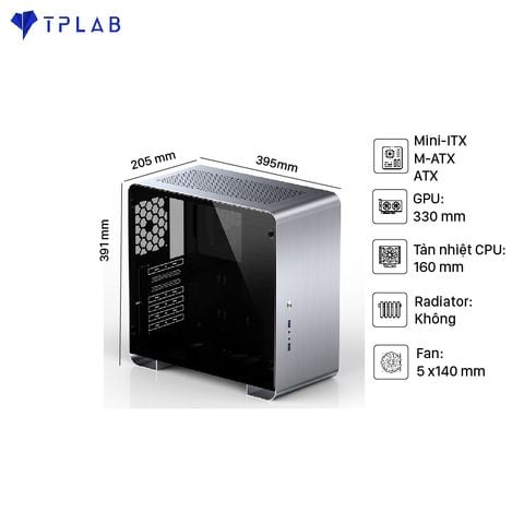  Case Jonsbo U4 Plus Silver (Mid Tower/Màu Bạc) 