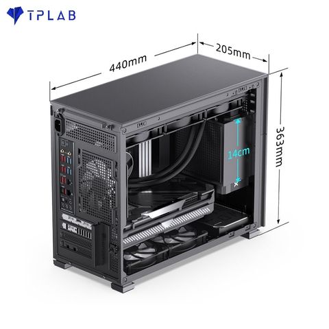  Case Jonsbo D31 STD SC Black ( Mini Tower/Màu Đen/Màn Hình Phụ 8'') 