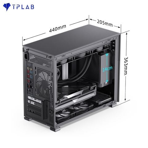  Case Jonsbo D31 MESH SC Black ( Mini Tower/Màu Đen/Màn Hình Phụ 8'') 