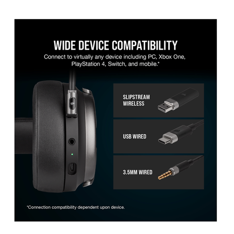  Tai nghe không dây CORSAIR VIRTUOSO RGB WIRELESS SE GUNMETAL 