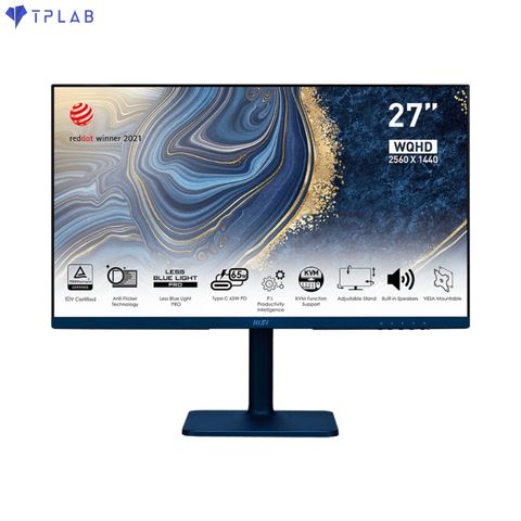  MÀN HÌNH MSI MD272QP ULTRAMARINE (27 INCH/WQHD/IPS/75HZ/4MS/LOA) 