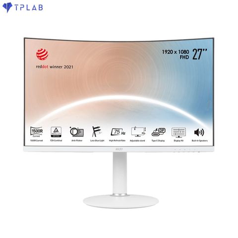 MÀN HÌNH MSI MD271CPW (27 INCH/FHD/VA/75HZ/4MS/LOA/CONG/USB TYPEC) 