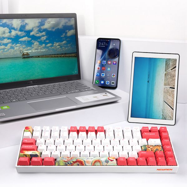  Bàn phím cơ không dây Newmen GM840 Dual Mode 