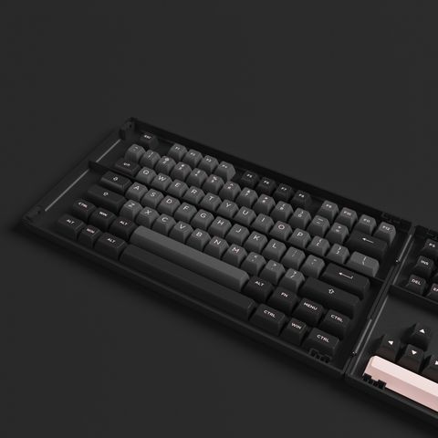  AKKO Keycap set – Black Pink (PBT Double-Shot/ASA profile/158 nút) 