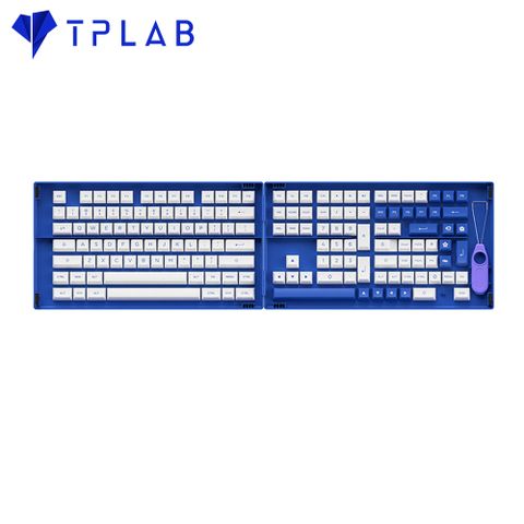  AKKO Keycap set – Blue on White (PBT Double-Shot/ASA profile/197 nút) 