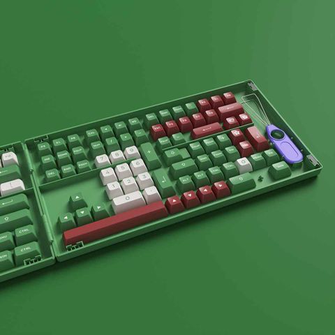  AKKO Keycap set – Matcha Red Bean (PBT Double-Shot/ASA profile/158 nút) 