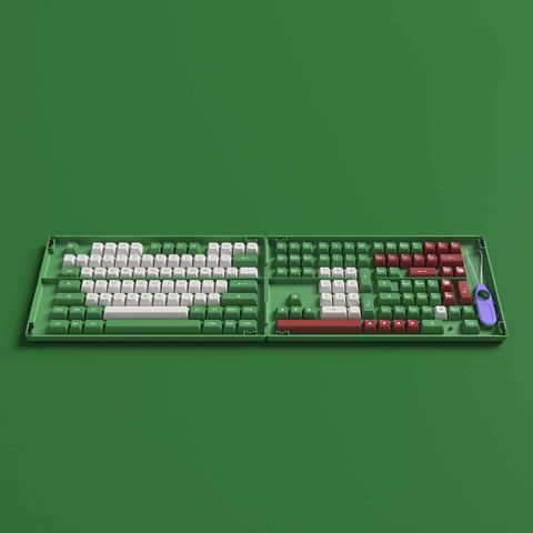  AKKO Keycap set – Matcha Red Bean (PBT Double-Shot/ASA profile/158 nút) 