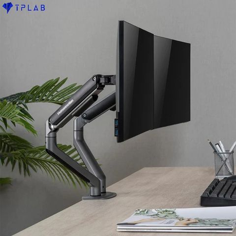  Giá đỡ màn hình đôi Human Motion T6 Pro - Dual Đen 