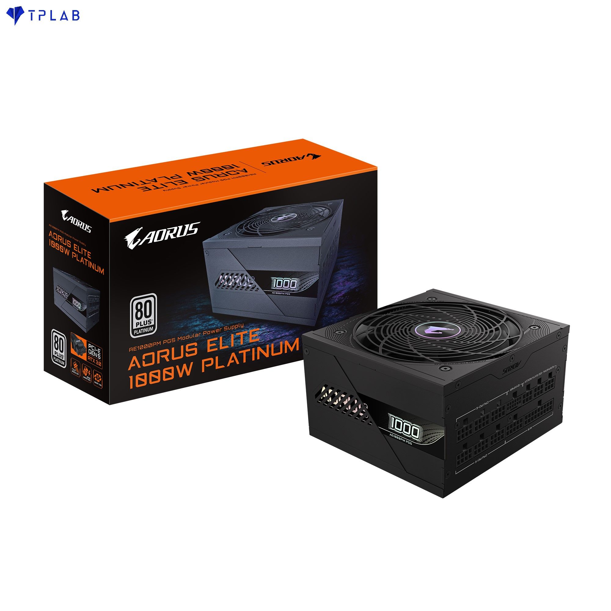  Nguồn máy tính Gigabyte AORUS ELITE P1000W 80+ Platinum Modular PCIe 5.0 