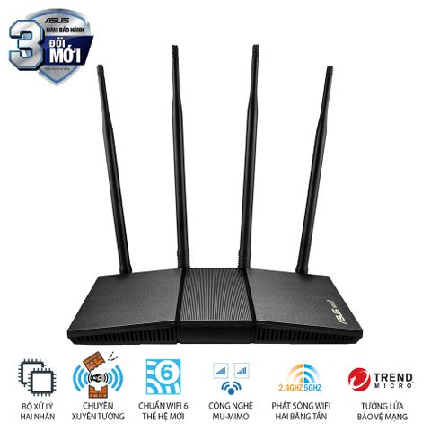 Router wifi ASUS RT-AX1800HP MU-MIMO AX1800Mbps 