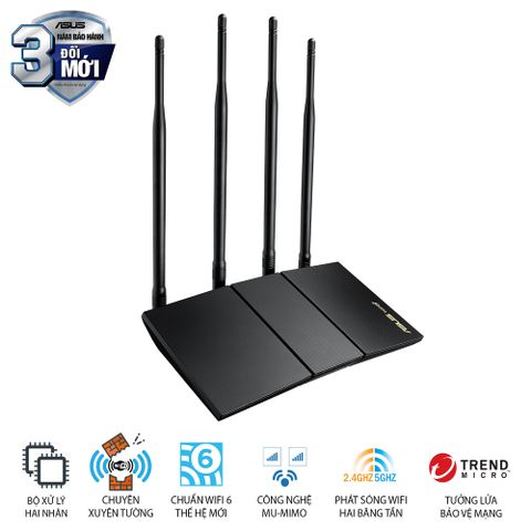  Router wifi ASUS RT-AX1800HP MU-MIMO AX1800Mbps 