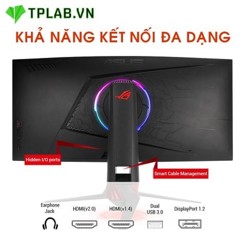  Màn hình cong ASUS ROG Strix XG35VQ 35” VA 2K 100Hz FreeSync chuyên game 