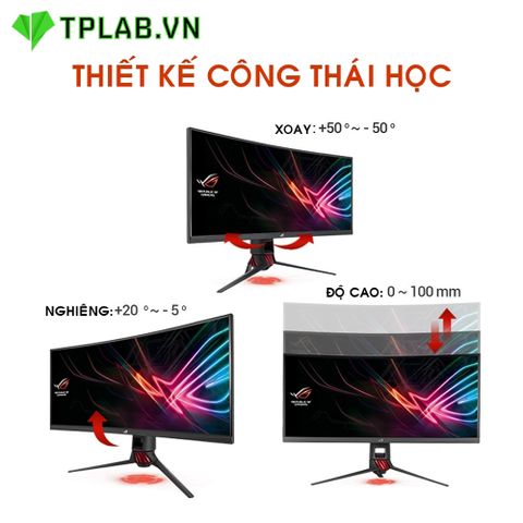  Màn hình cong ASUS ROG Strix XG35VQ 35” VA 2K 100Hz FreeSync chuyên game 