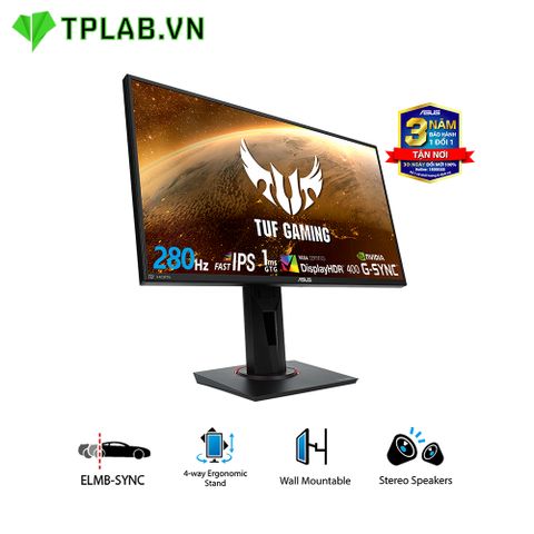  Màn hình ASUS TUF Gaming VG259QM 25″ IPS 280Hz G-Sync Compatible DisplayHDR 400 