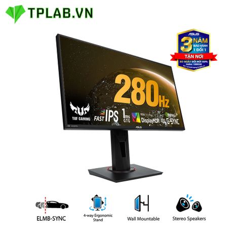  Màn hình ASUS TUF Gaming VG259QM 25″ IPS 280Hz G-Sync Compatible DisplayHDR 400 