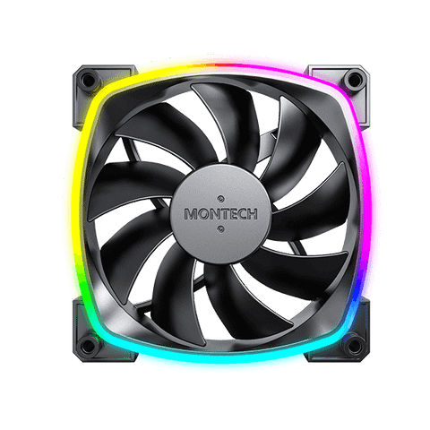  Fan case Montech RX 140 PWM Black 