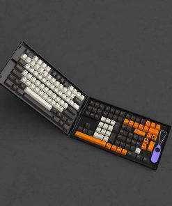  AKKO Keycap set – Carbon Retro (PBT Double-Shot/Cherry profile/229 nút) 