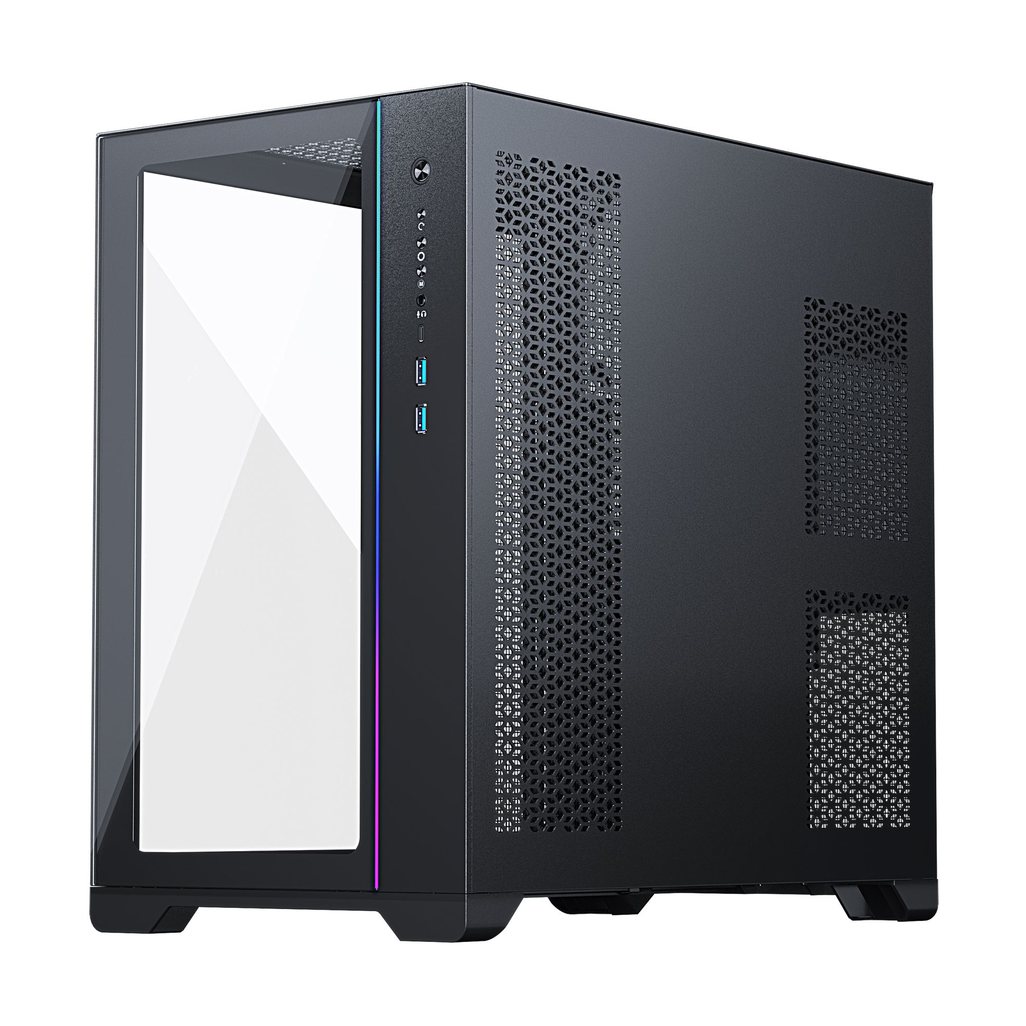 CASE METALLIC GEAR Neo Qube ATX Case, Digital RGB, Glass, Black TPLAB