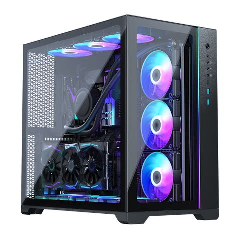  CASE METALLIC GEAR Neo Qube ATX Case, Digital RGB, Glass, Black 