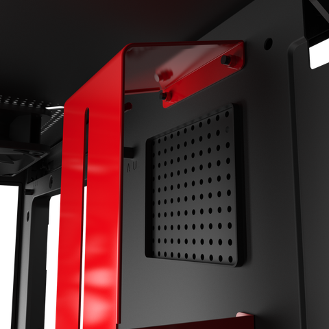  Case NZXT H510i MATTE BLACK/RED (MId - Tower) 