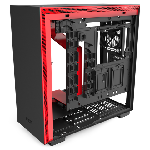 Case NZXT H710 MATTE BLACK/RED (MId - Tower) 