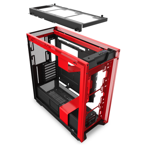  Case NZXT H710 MATTE BLACK/RED (MId - Tower) 