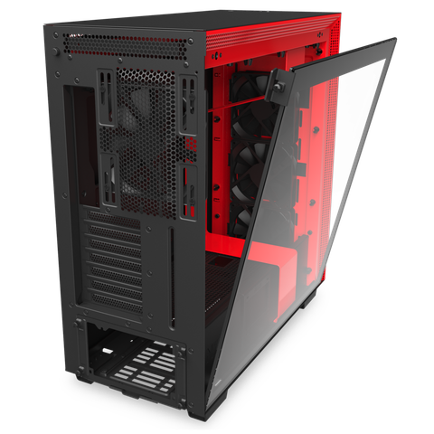  Case NZXT H710 MATTE BLACK/RED (MId - Tower) 