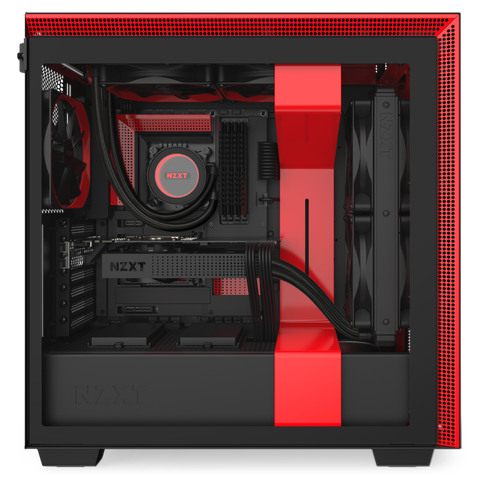  Case NZXT H710 MATTE BLACK/RED (MId - Tower) 